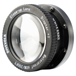 Lente super macro x8 DIVEVOLK para carcasa submarina SeaTouch 4 Max