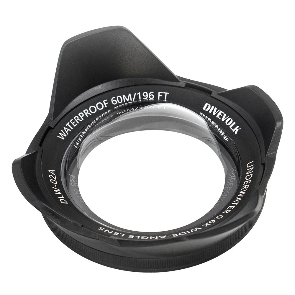Lente gran angular x0.6 DIVEVOLK para carcasa submarina SeaTouch 4 Max