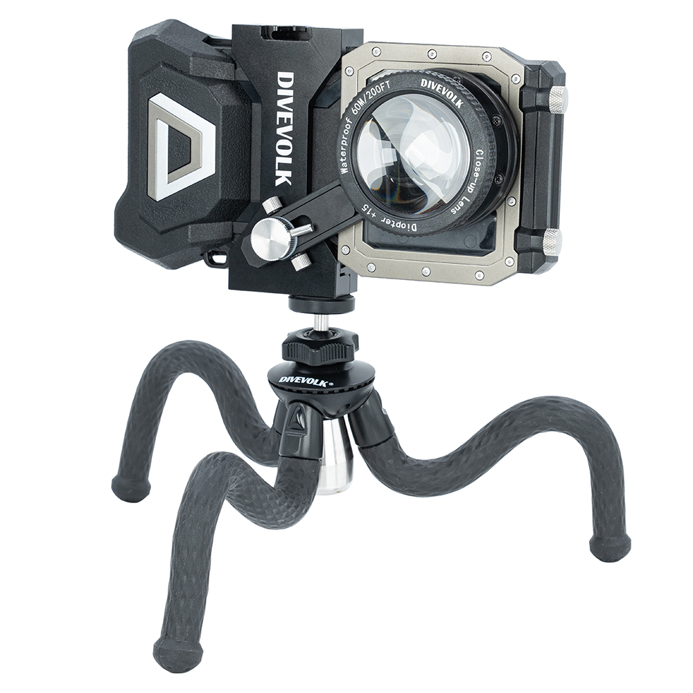 Lente super macro x8 DIVEVOLK para carcasa submarina SeaTouch 4 Max - Imagen 8
