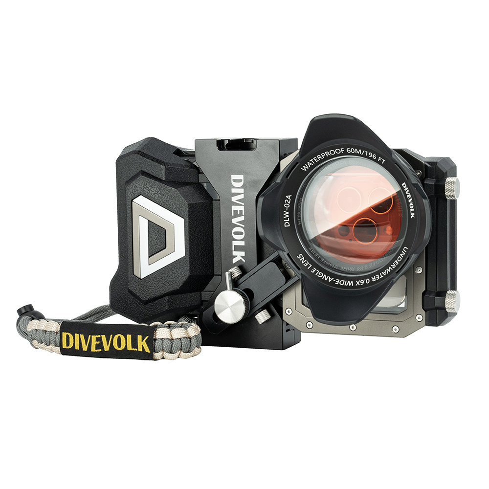 Lente gran angular x0.6 DIVEVOLK para carcasa submarina SeaTouch 4 Max - Imagen 3