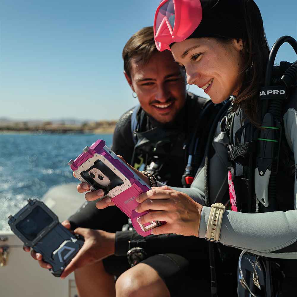 CARCASA DIVEVOLK SEATOUCH 4 MAX PLUS PINK– Compatible con iPhone 16/17 Series - Imagen 5